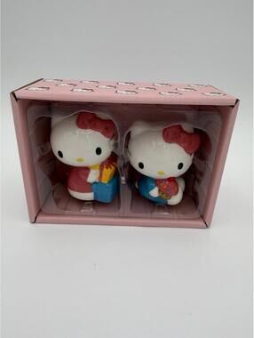 Hello Kitty Ceramic Candle Holder Two-Piece Set NIB Official Sanrio